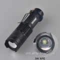 Lampu suluh zum poket mini 3W LED tersuai